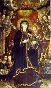 Krzysztof Aleksander Boguszewski Virgin Mary on the dragon surrounded by angels oil on canvas